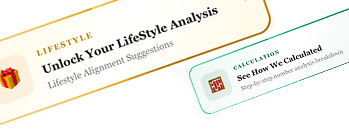 Lifestyle alignment suggestions and calculation breakdown